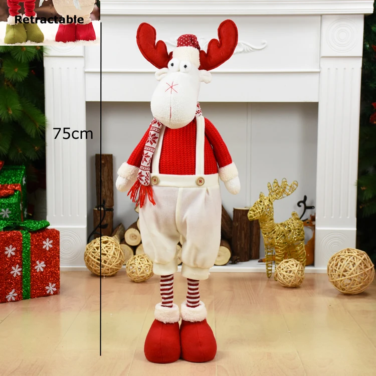 Рождественское украшение для дома, Санта-Клаус, снеговик, олень, кукла, украшения, подвеска, Рождественский подарок на год, Regalos De Navidad для дома - Цвет: elk 208