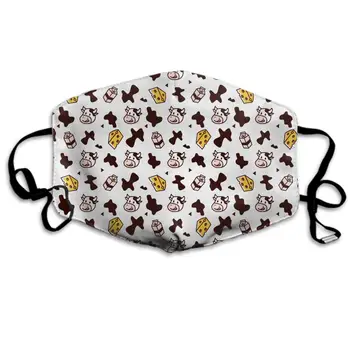 

Comfortable Two Layer Dust Mask, Soft Cow Milk Cheese Face Mask Cover Mouth for Adults and Teens