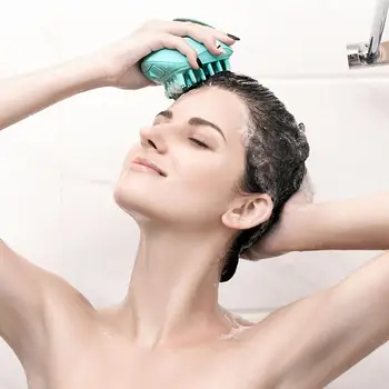 

IPX7 Waterproof Hair Shampoo Head Massage Comb Scalp Massager Vibrating Brush Automatic Shutdown after Ten Minutes