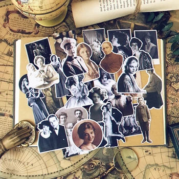 

ZFPARTY Vintage Photos Vellum Paper Stickers for Scrapbooking Happy Planner/Card Making/Journaling Project