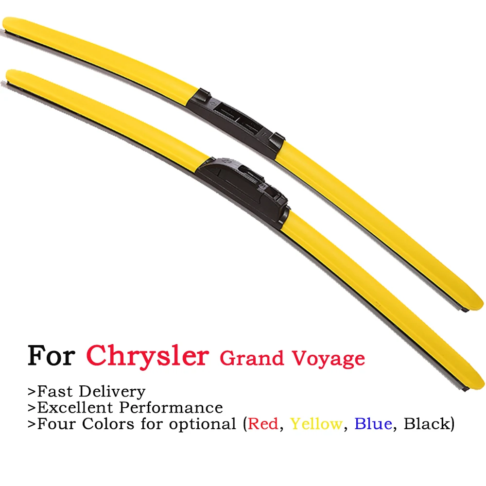 Цветные щетки стеклоочистителя HESITE для Chrysler Grand Voyager 3 4 Dodge Caravan 1994 1999 2000 2001 2005