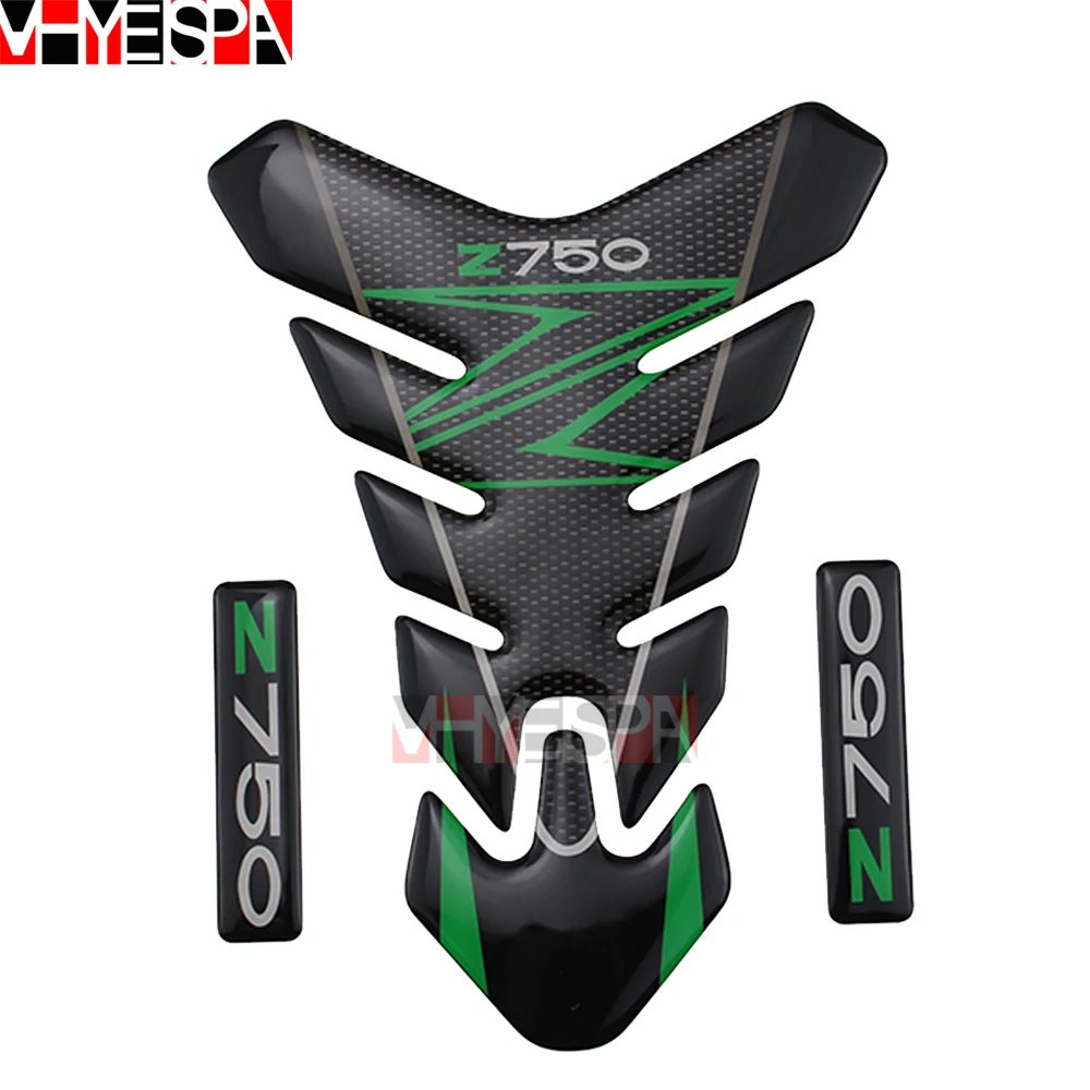 3D наклейка эмблема защитная накладка на бак кепка подходит для Kawasaki Z750 Z 750 |