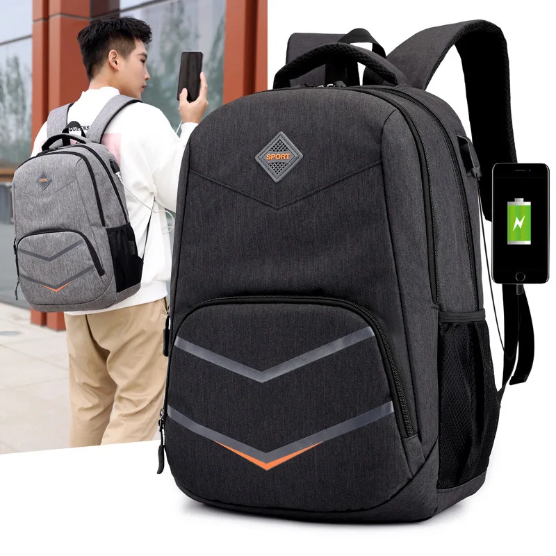 

New Style BOY'S Medium-sized High Student Backpack Travel Outdoor LOVER'S Bag Shoulder WOMEN'S Bag Computer Bag