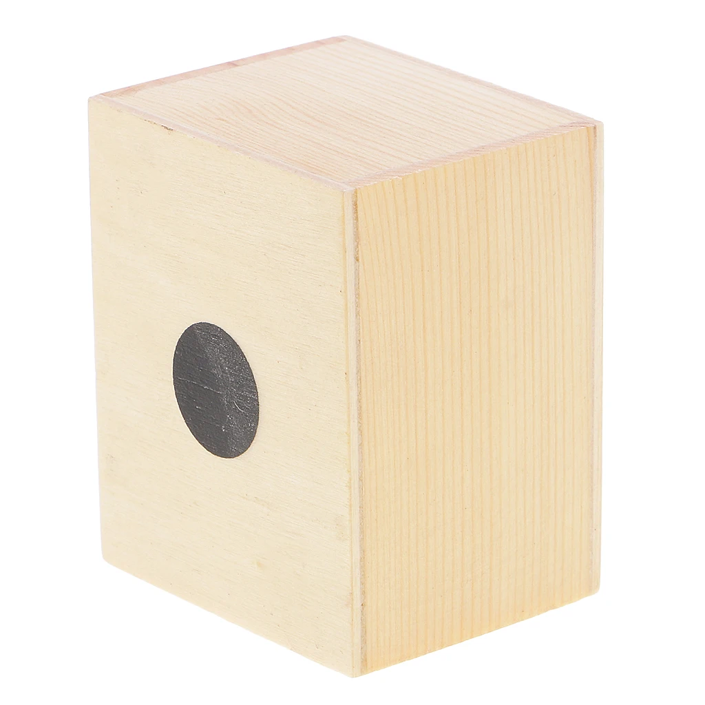 Mini Cajon Sand Shaker Wooden Hand Held Drum 6.5 x 5.2 x 4.3cm For Band Accompaniment Accessory DIY