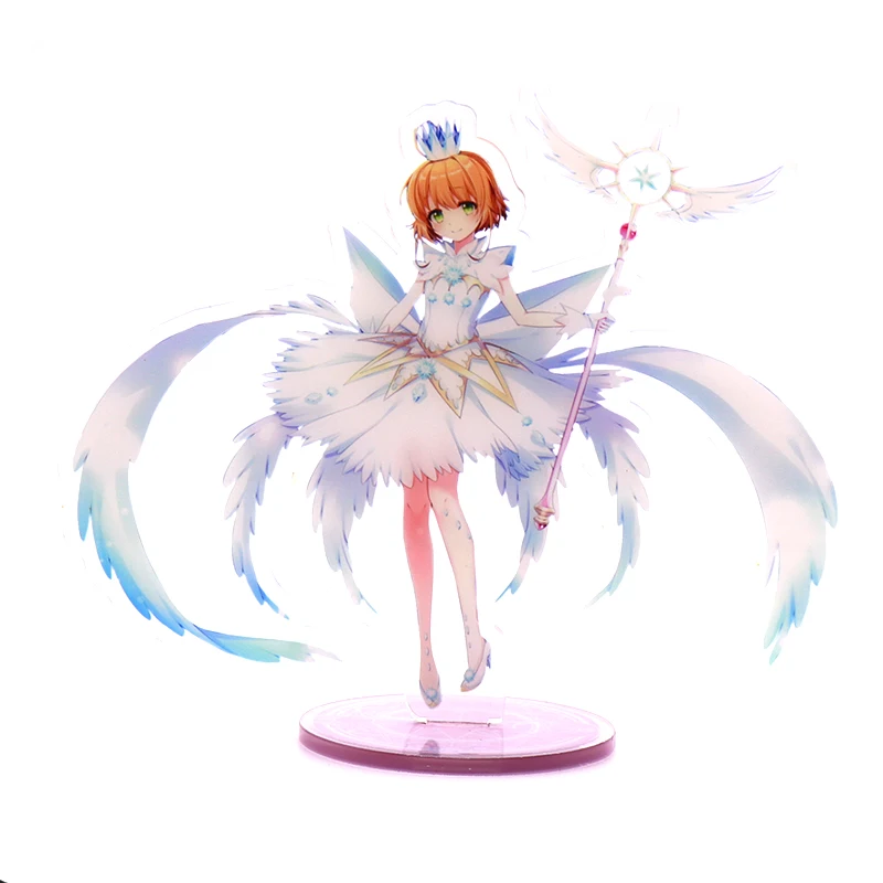 as pictured Аниме Cardcaptor искатель карт Sakura Li Shaoran прозрачная карта акриловая подставка фигурка настольное украшение Коллекция Модель игрушки Косплей Кукла - Цвет: as pictured