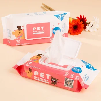 

New Pet Gentle Cleaning Wet Wipes Special-purpose for Dogs Cats Double Protection Germicidal Deodorization