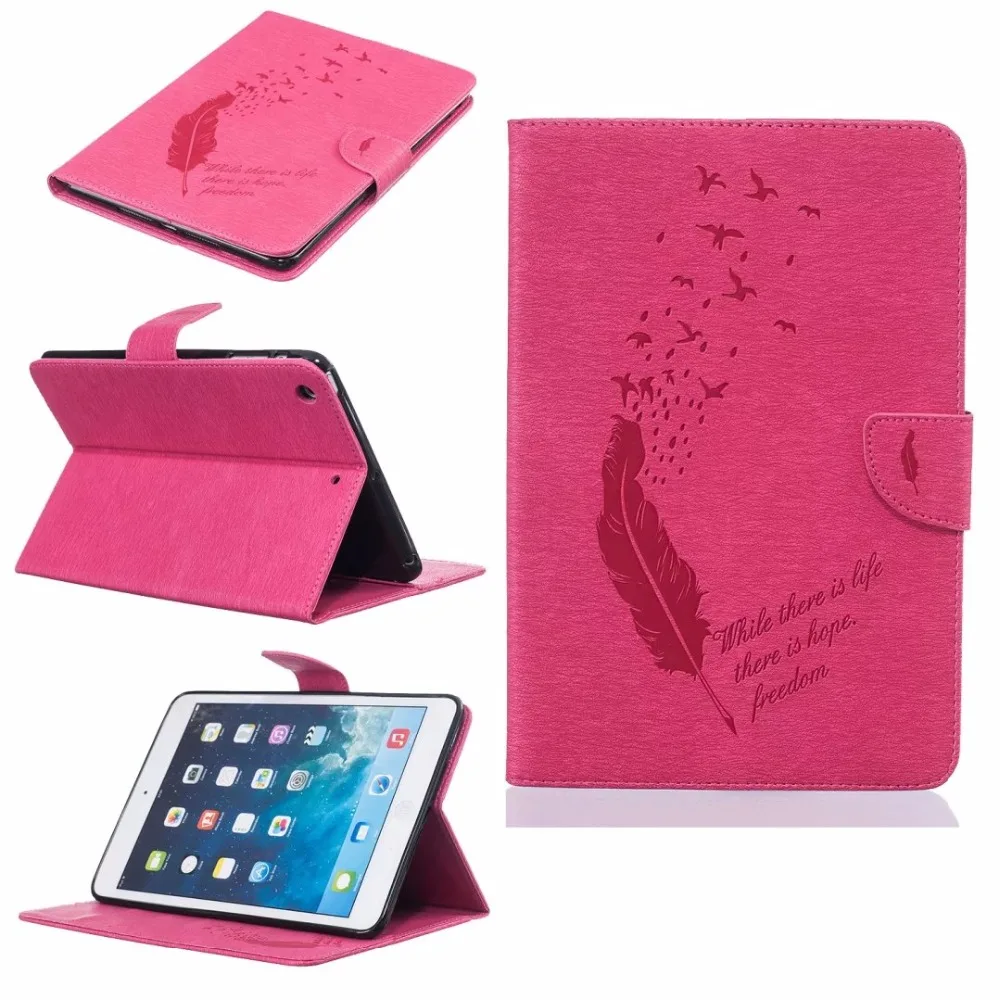 Для Apple iPad 2/3/4 чехол Мода планшеты перо тиснением из искусственной кожи(полиуретан) с откидной крышкой с функцией подставки для iPad2 iPad3 iPad4 принципиально в виде ракушки