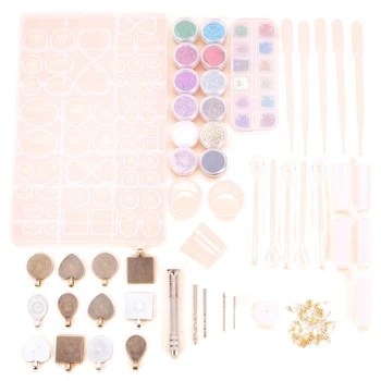 

DIY Silicone Casting Molds Tools Set for Resin Casting Creative Crystal Epoxy Craft Making