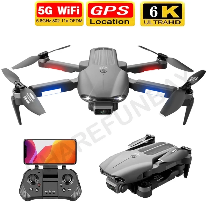 Квадрокоптер F9 складной с радиоуправлением 2021 км двойная HD камера Wi-Fi Fpv