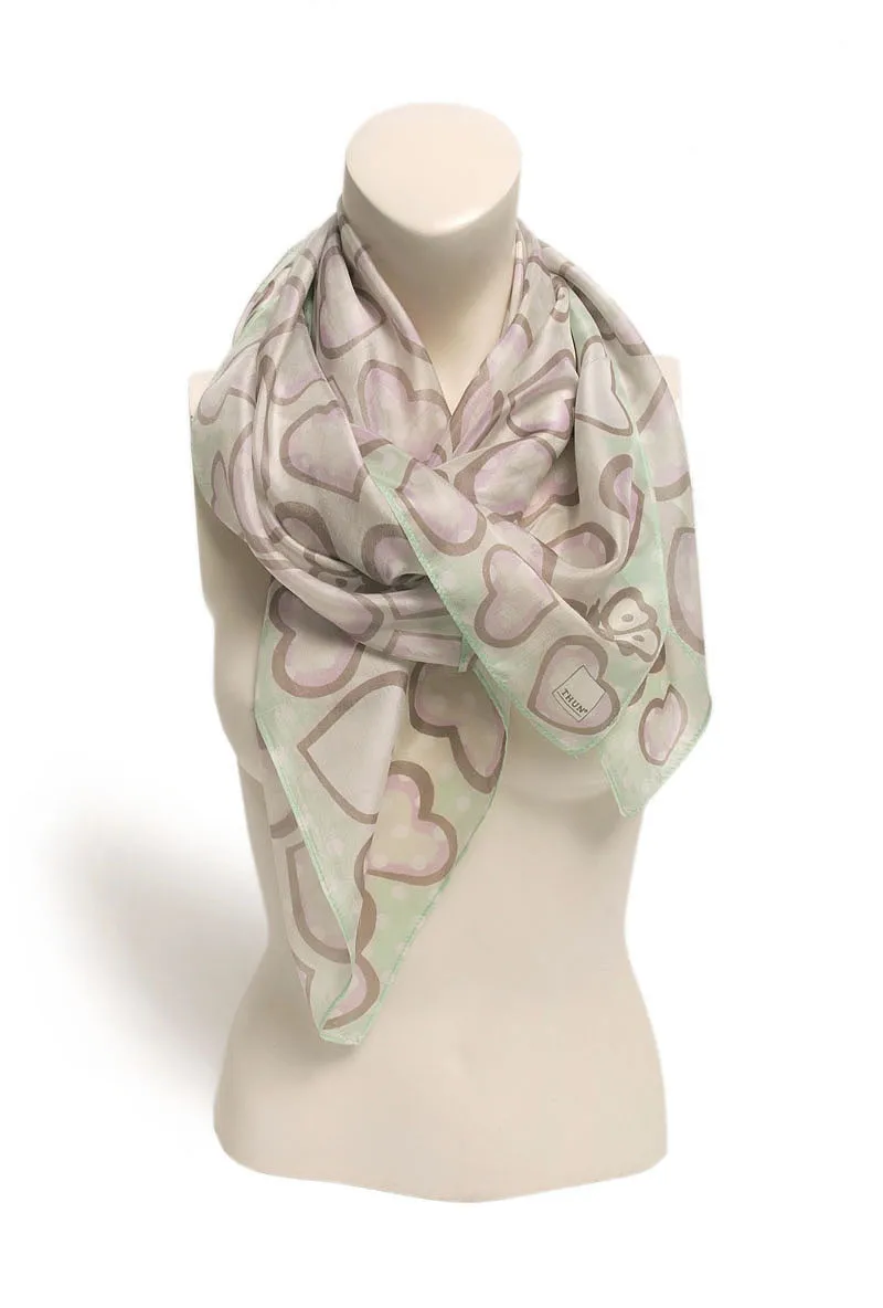 Шелковый квадратный шарф мягкий цветок Обертывания для женщин высокое качество
