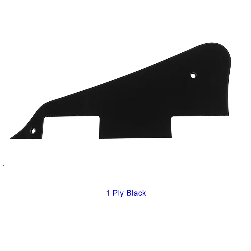 1 Ply Black Запчасти для гитары Pleroo-для Les Paul Guitar Pickguard, чистая, кремово-желтая, белая - Цвет: 1 Ply Black
