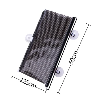 

Sunscreen Suction Cup Sun Shade Interior Heat Blocking Anti-Glare Accessories Car Window Home Office Summer Retractable Curtain