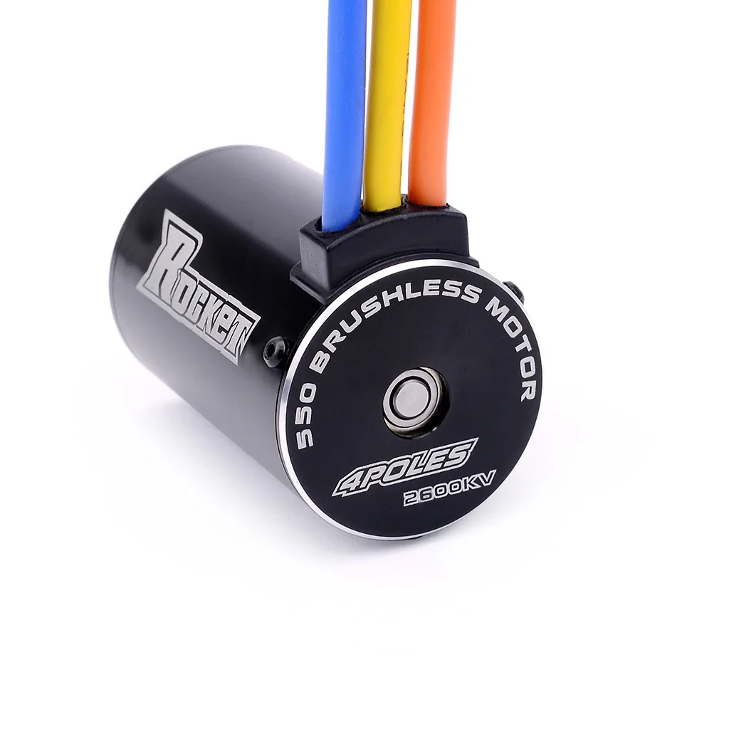 Rocket shaft brushless dc motor engine 550 sensorless motor 120a esc combo for rc high speed car