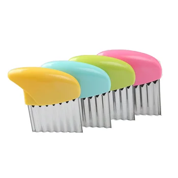 

Kitchen Tool 1pcs French Fries Cutter Vegetable Potato Chips Making Peeler Wavy Edged Knife Vegetable Fruit Shredder Slicer