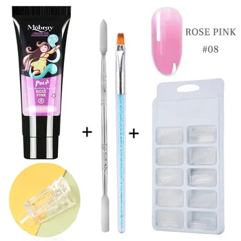 

5Pcs/Kit Extension Gels Thick Builder Gel Natural Camouflage UV Gel manicure led Nail Polish Set Lamp Tips