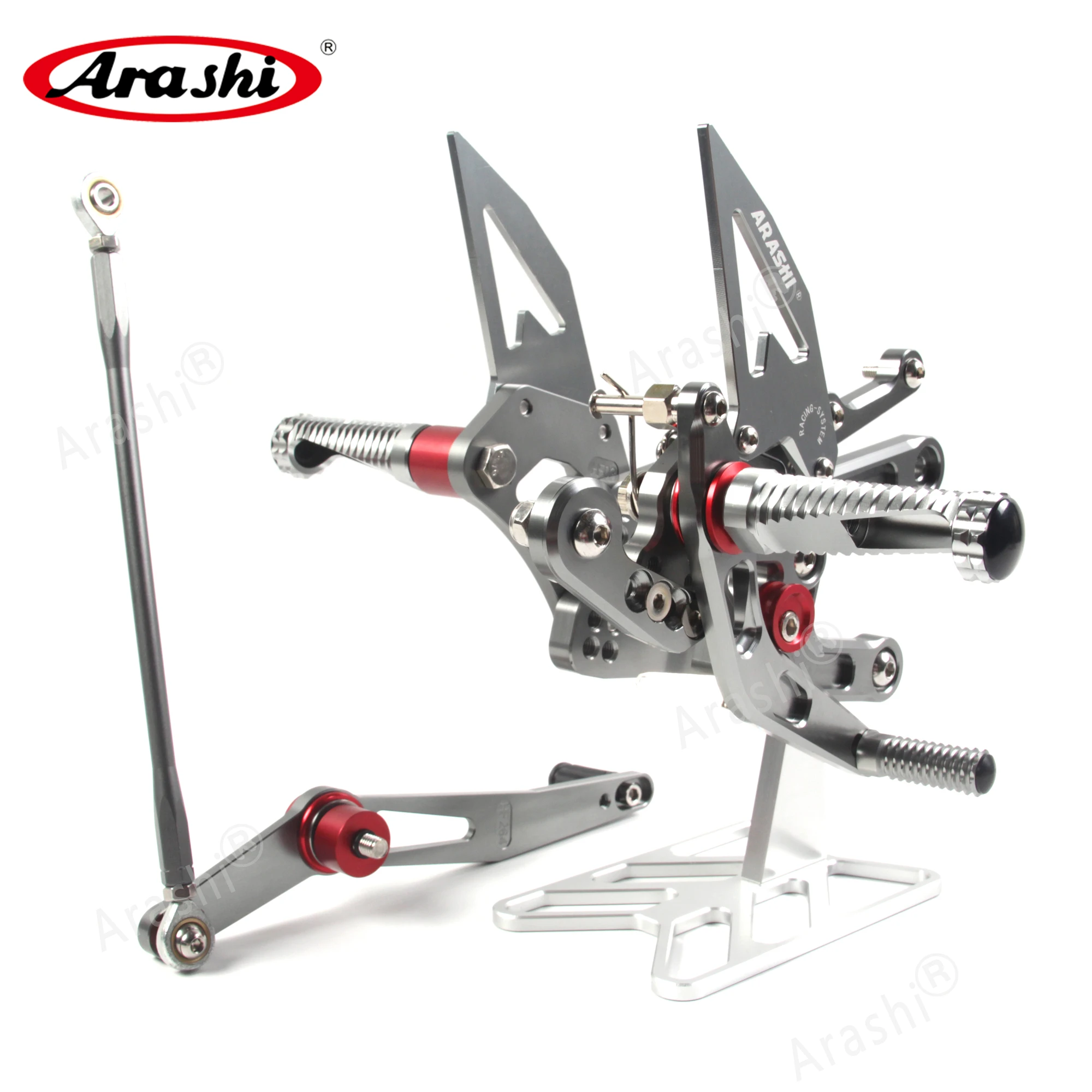 Араши регулируемая подножка подножки для YAMAHA YZF R6 2006- YZF-R6 2007 2008 2009 2010 2011 2012 2013 фрезерный станок с ЧПУ