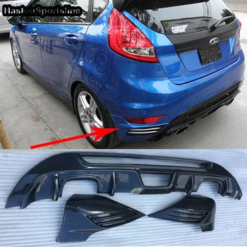 

Fiesta MK7 ST Style ABS Fake Carbon Rear Bumper Lip Diffuser Bumper Apron Splitter for Ford Fiesta MK7 2008-2012