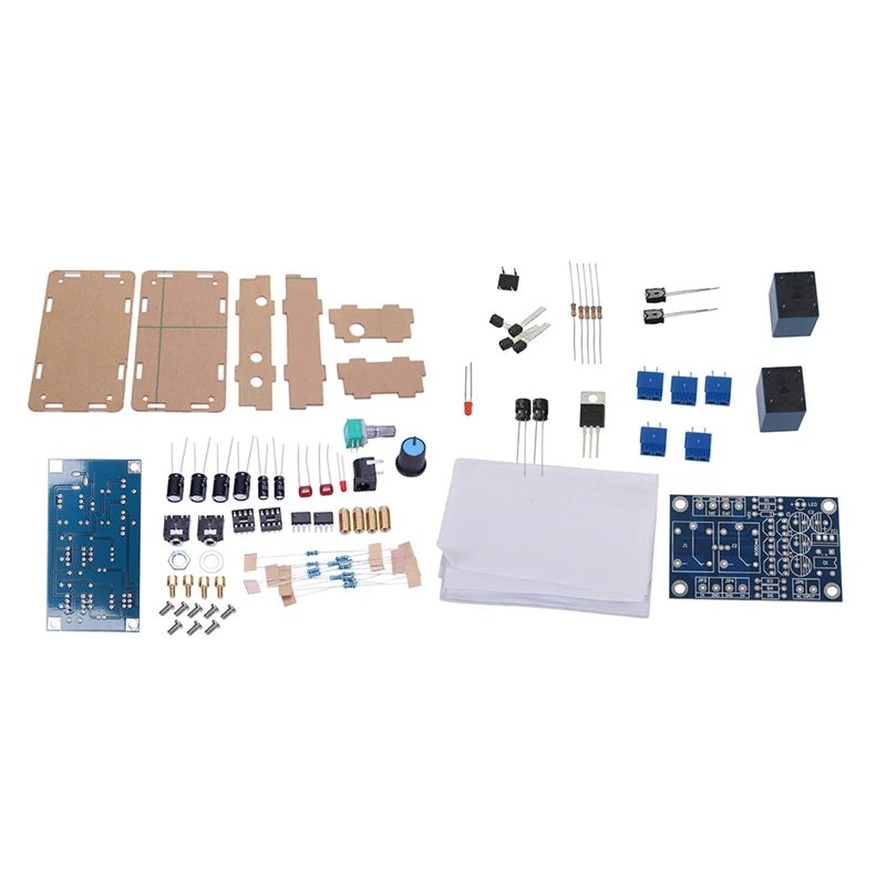 1 Set Headphone Amplifier Board Amp Module Kit 1Pcs Double Relay Power Amplifier Board Speaker Boot Delay Protection