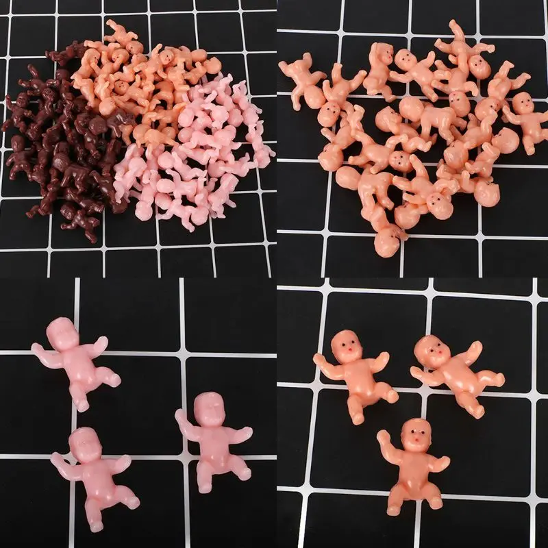 Mini muñeca de plástico para Baby Shower, luna llena, regalos para niños, insumos para fiestas de niñas, envío directo