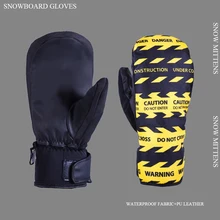 Термальные перчатки с сенсорным экраном для сноуборда, лыжного спорта, ветрозащитные перчатки, зимние лыжный с подогревом, варежки