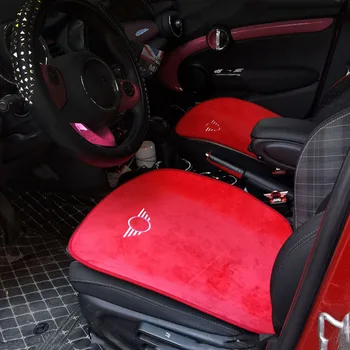 

car styling Plush Warm Seat Cushion Cover Seat Pad Mat For Mini Cooper R50 R53 R55 R56 R60 R61 F54 F55 F56 F60 Car Accessories