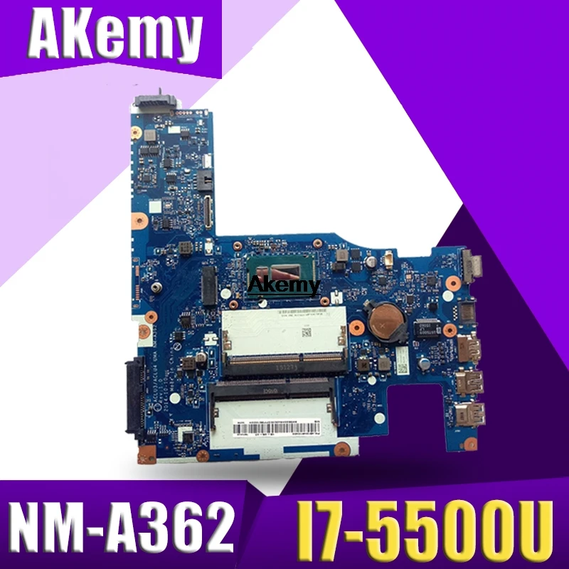 AKEMY NM-A362 Laptop motherboard for Lenovo G50-80 original mainboard I7-5500U