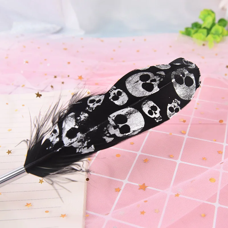 Offie School Ballpoint Pen Supplies Gift Student Writing Fountain Quill Pen Ink Feather