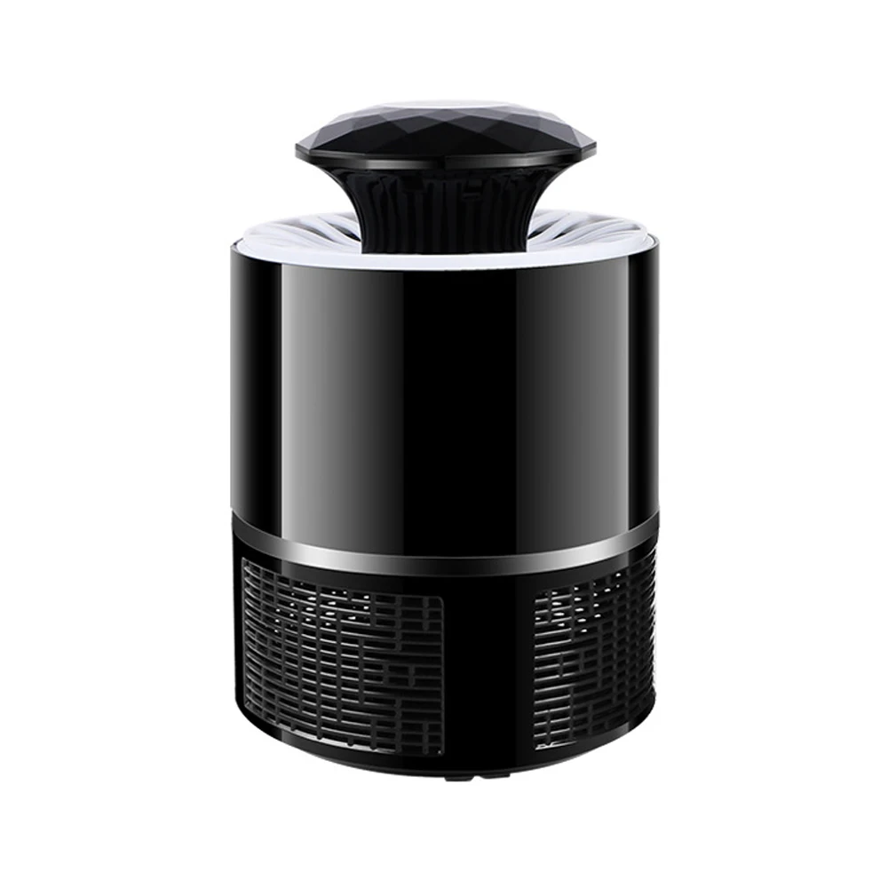 Black Москитная лампа антимоскитная лампа Zapper креативная деликатная модная USB DC5V светодиодный Летающий насекомый вредитель Жук Насекомое ловушка мотыль - Цвет: Black