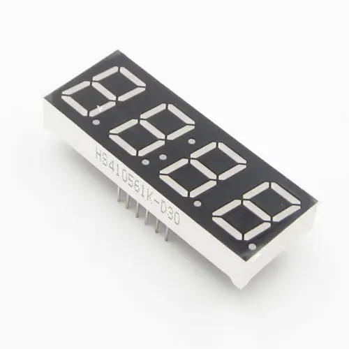 2PCS 0.56/" 4 Digit Super Red LED Display Common Anode with Time Display 12 Pins