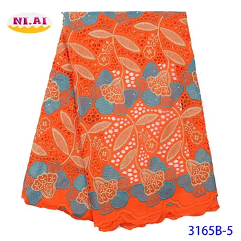 

Latest African Silk Milk Lace Fabric 2020 High Quality Nigerian Hot Water Soluble Lace Fabric With Embroidered Flowers NA3165B-1