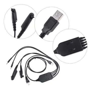 

1 PC 5 In 1 Multifunctional FTDI USB Programming Cable Driveless for Motorola AXU4100 AXV5100 CP200 CP340 EP450 Two-way Radio