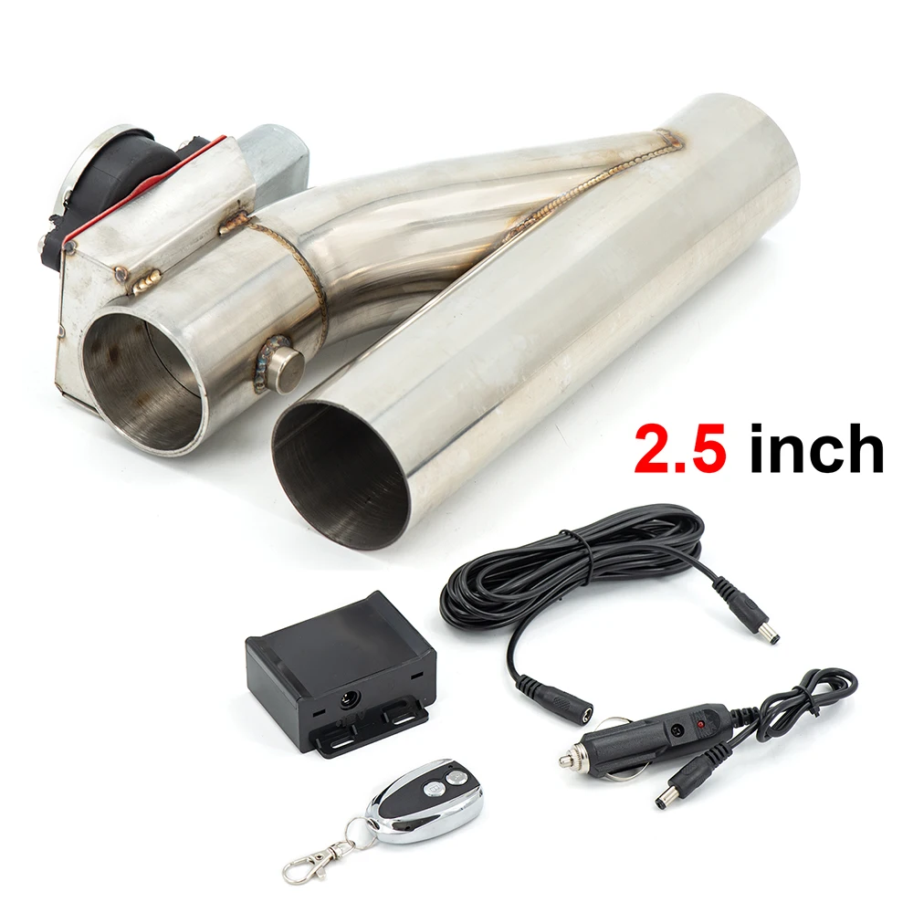 

2.0"2.25"2.5" 2.75"3.0" SS304 Electric Exhaust Catback E-CutOut Kit With Remote control Single Valve Electric Exhaust Muffler