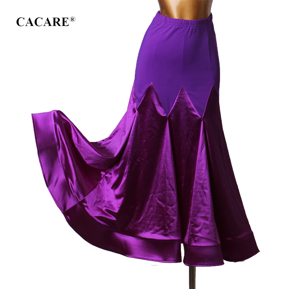 

2020 Latin Dance Skirt Women Kids Waltz Dresses Dance Competition Skirts Ballroom Dress Standard Customize D0313 Ruffled Hem