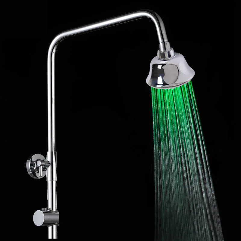 

Shower 7 Color LED Shower Head Facut Home Bathroom Adjustable Colors Change Water Powered LED Shower Sprinkler
