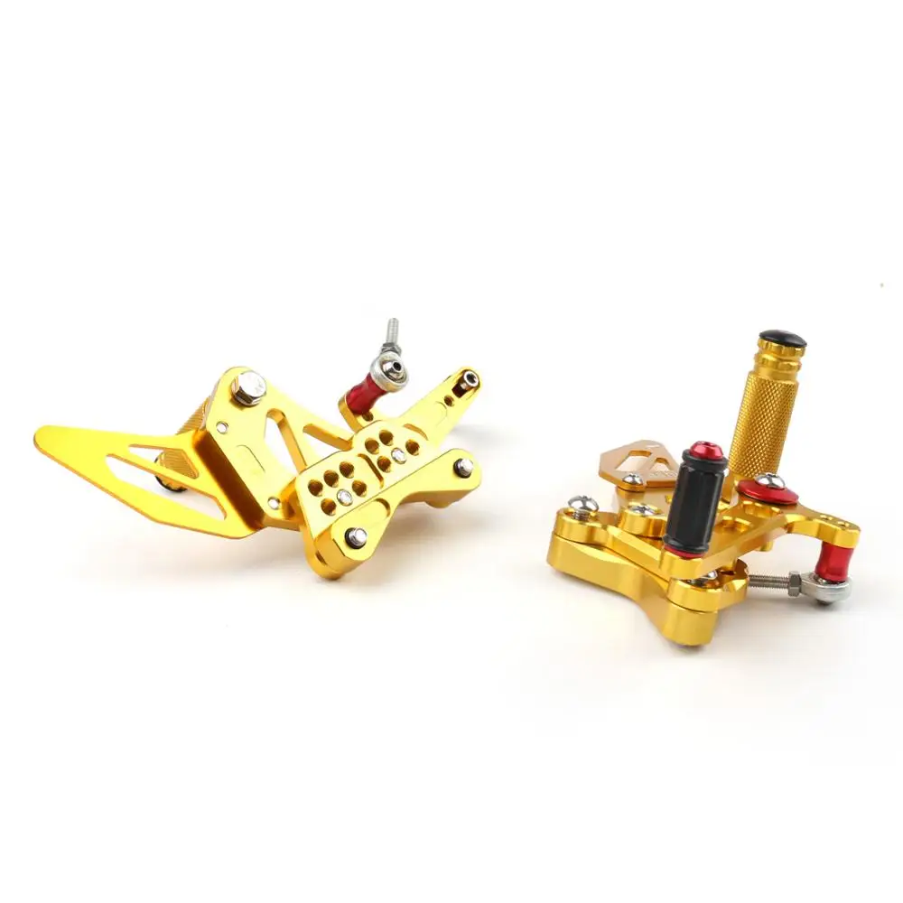 Areyourshop для Ducati 848/848EVO 1098/1098 S/1098R 1198 Rearset задний Набор подножки Регулируемые подножки аксессуары для двигателя