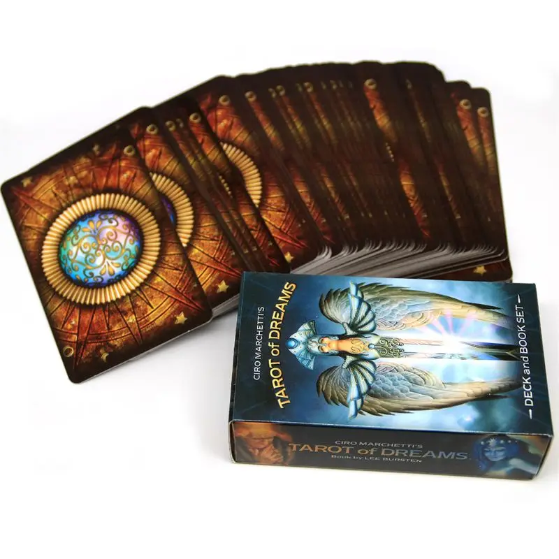 LIANXUE Tarot of Dreams Full English 83 Cards Deck Oracle Playing Card Fortune Telling Divination Board Game 