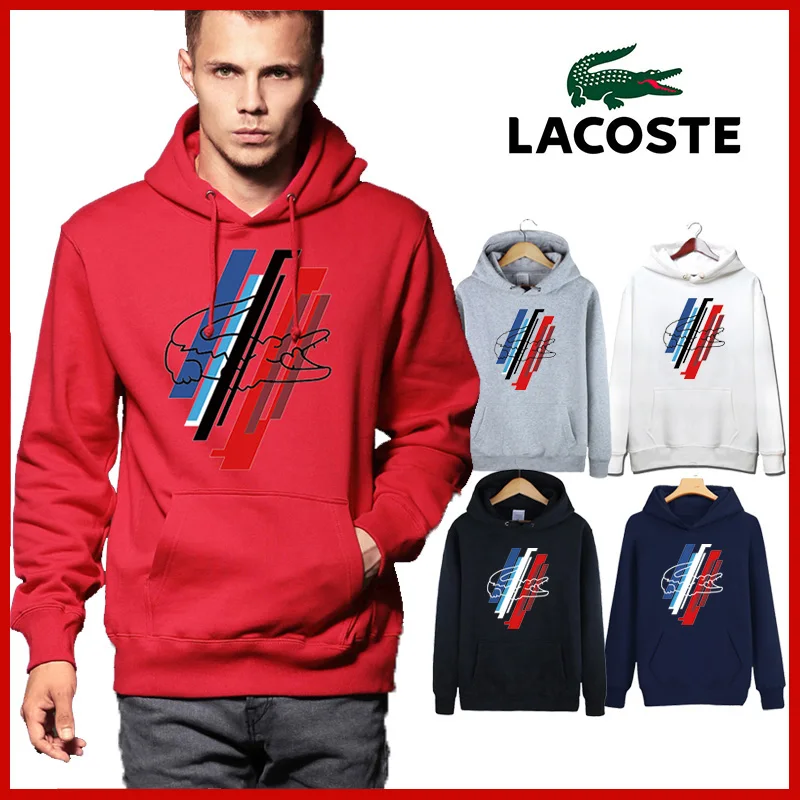 

Lacoste- New Forbidden Hoodie Family Men's casual cotton top fashion hoodie Sweatshirt 53orders