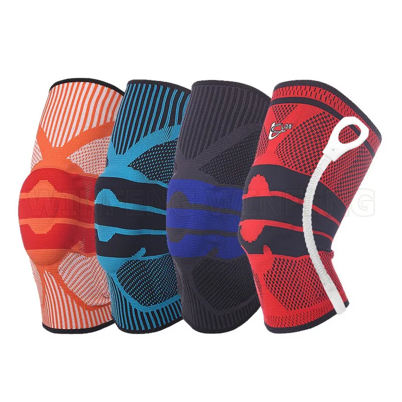 

2Pcs/Lot Working Kneepads Men Women Elastic 3D Weaving Silicone Kneepad Support Safety Basketball Volleyball Knee Pads