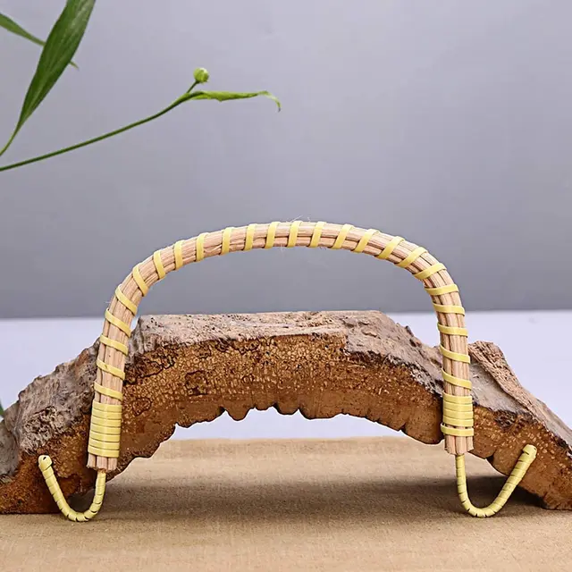 Manico per teiera in rattan Teiera Kung Fu Manico intrecciato in rattan Manico per teiera giapponese con cavo Sostituzione per vasi in ceramica 4