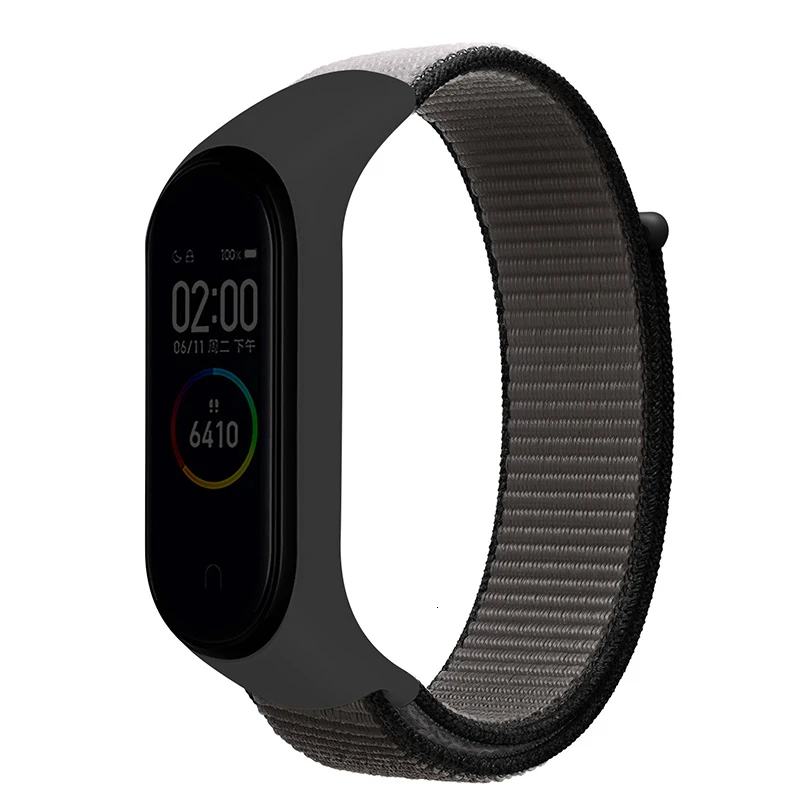 Anchor dust Сменный нейлоновый ремешок на липучке для xiaomi mi band 4, браслет NFC, умные часы xiaomi mi band 3, цветной ремешок, браслет против потери - Цвет ремешка: Anchor dust