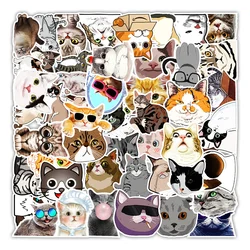 10/30/50PCS Mignon Chat Graffiti Autocollants Bagages Voiture D'équilibre Planche À Roulettes Téléphone Portable Bouteille D'eau Autocollants Décoratifs En Gros 
