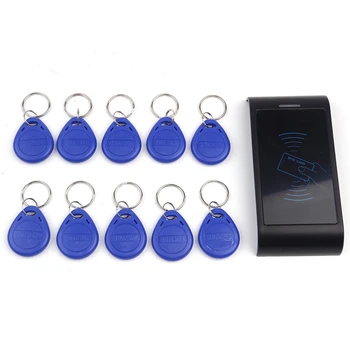 

DANMINI RFID Access Control System Device Machine Proximity Entry Door Controller Electric Security Lock+10 pcs 125KHz Keychains