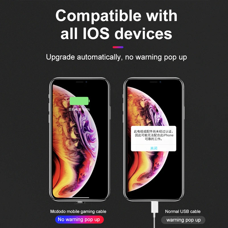 Mcdodo 2A USB кабель 180 градусов для iPhone X XR XS Max 8 Быстрая зарядка IOS12 lightning 8Pin мобильный