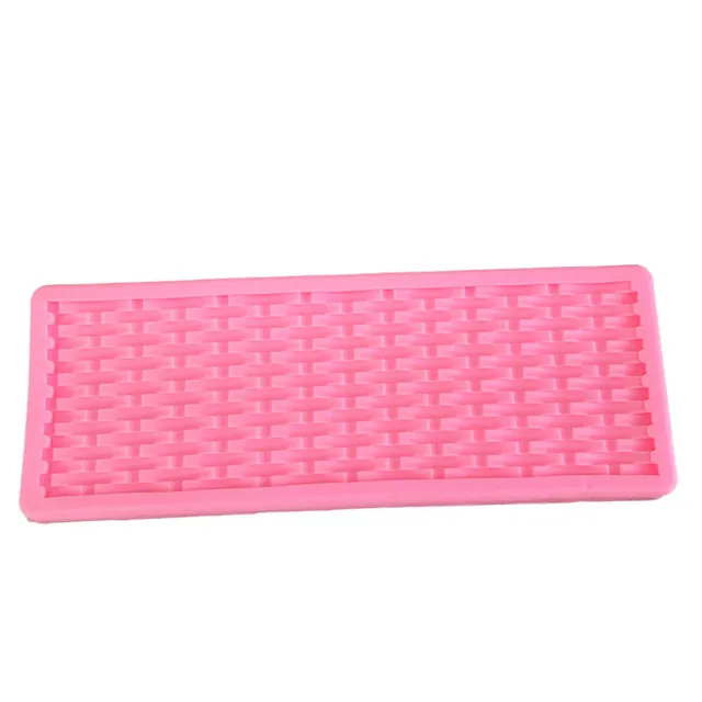 Szövés Kosár Szimuláció Textúra Flip Cukor Csokoládé Torta Szilikon Penész Sütőedény Dekorációs Eszköz - Image 2