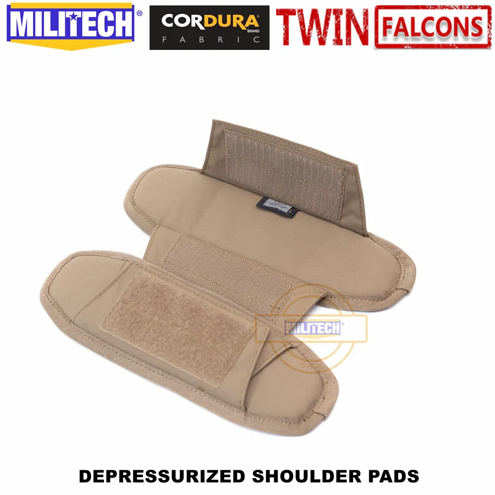 MILITECH TWINFALCONS TW Delustered Cordura Наплечные подушечки, жилет, наплечный ремень, комплект наплечных подушек