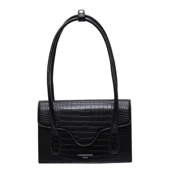 

Stone Pattern Purple PU Leather Shoulder Bags for Women Simple Handbags Female Fashion Hand Bag Lady Totes