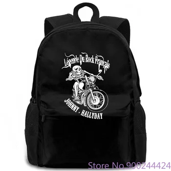 

Johnny Hallyday légende du rock françai White women men backpack laptop travel school adult student