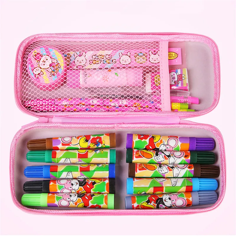 Kawaii Elsa карандаш «Принцесса» чехол для детей коробка для карандашей большой емкости канцелярские принадлежности Школьные принадлежности подарок