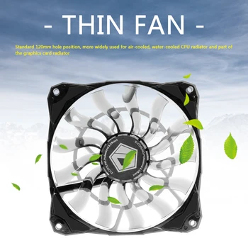 

ID-COOLING NO-12015 Silent Cooling Fan Desktop Chassis Case CPU Cooler Radiator Classic Desktop PC Computer Case Supplies