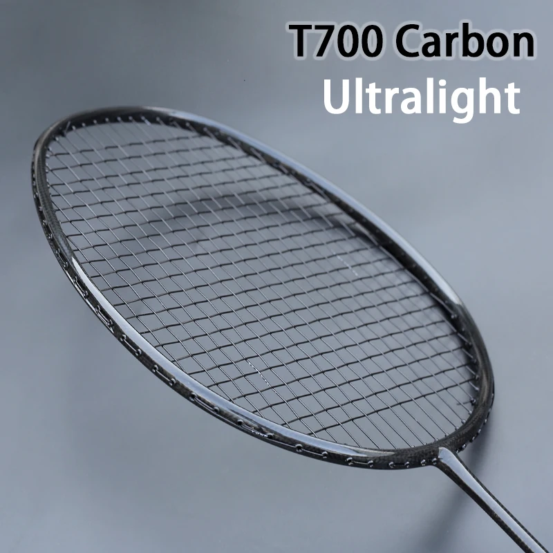 Professional T700 Full Carbon Fiber Badminton Racket Strung Max 32lbs